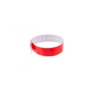 Bracelet événementiel vinyle Type L - Brillant - Rouge (lot de 100)