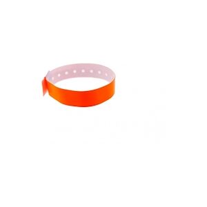 Bracelet événementiel vinyle Type L - Brillant - Orange (lot de 100)