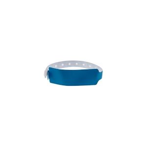 Bracelet événementiel vinyle Extra-large - Mat - Bleu (lot de 100)