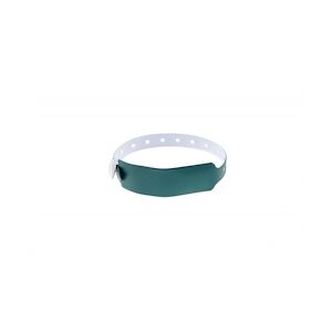 Bracelet événementiel vinyle Extra-large - Métal - Vert (lot de 100)
