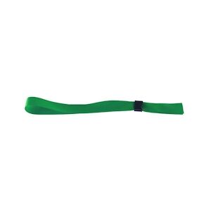 Bracelet tissu satin 15 mm avec boucle de fermeture - vert (lot de 100)