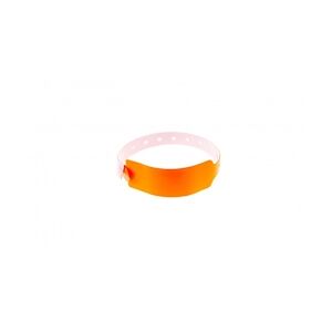 Bracelet événementiel vinyle Extra-large - Brillant - Orange (lot de 100)