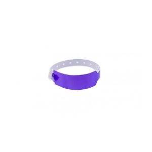 Bracelet événementiel vinyle Extra-large - Brillant - Violet (lot de 100)