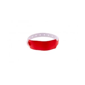 Bracelet événementiel vinyle Extra-large - Mat - Rouge (lot de 100)