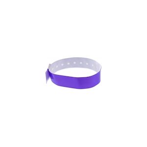 Bracelet événementiel vinyle Type L - Brillant - Violet (lot de 100)