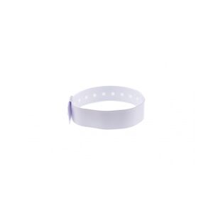 Bracelet événementiel vinyle Type L - Mat - Blanc (lot de 100)