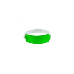 Bracelet événementiel vinyle Extra-large - Brillant - Vert (lot de 100)