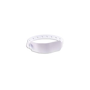 Bracelet événementiel vinyle Extra-large - Mat - Blanc (lot de 100)