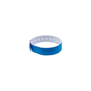 Bracelet événementiel vinyle Type L - Mat - Bleu (lot de 100)