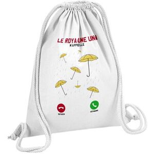 Non communiqué Fabulous Sac de Gym en Coton Blanc Le Royaume-Uni M'Appelle Parapluie 12 Litres - Publicité