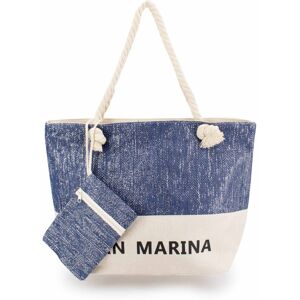 Sac de plage lamé fil métallique christine Femme SAN MARINA