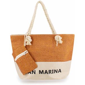 Sac de plage lamé fil métallique christine Femme SAN MARINA