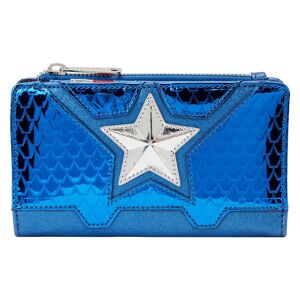 Loungefly Metallic Captain America Wallet Bleu Homme Bleu One Size male - Publicité