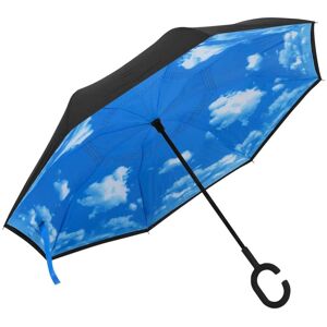 149142 vidaXL Parapluie à poignée en C Noir 108 cm - Publicité