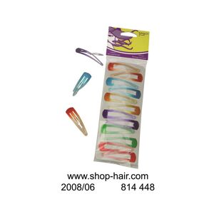 ShopHair Pinces Cheveux Colorées Clips GM X 12