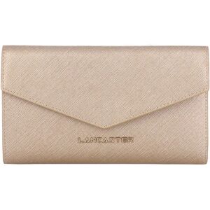 Lancaster Compagnon en cuir Saffiano Signature Lancaster Champagne