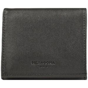 Hexagona Porte monnaie en cuir - Soft Noir