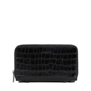 Lancaster Compagnon en cuir Croco Homme Lancaster Noir