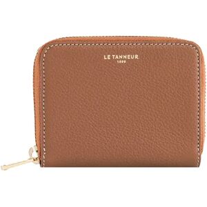 Porte monnaie en cuir Emilie Le Tanneur Camel