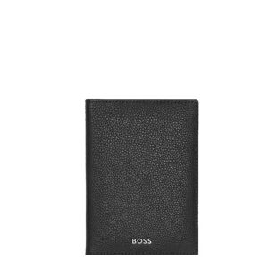 Boss Porte passeport en cuir Classic Grained Hugo Boss Noir