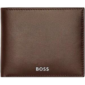 Portefeuille italien en cuir Classic Smooth Hugo Boss Marron