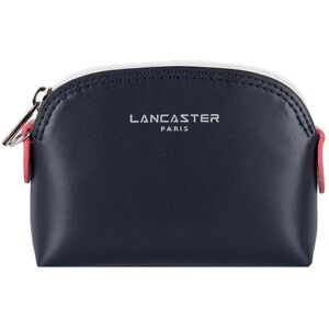 Porte monnaie en cuir Smooth Lancaster Bleu