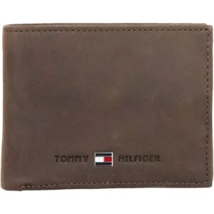 Petit portefeuille en cuir Johnson Tommy Hilfiger Marron