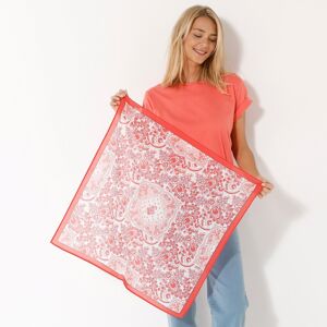 Blancheporte Foulard imprimé bandana, 70 x 70 cm - coton - BlancheporteLa rencontre parfaite entre le traditionnel motif bandana et l'éclatante couleur corail. Laissez-vous tenter par son motif structuré et travaillé pour apporter une touche de pep's à vo