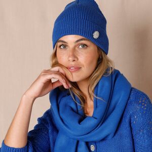 Bonnet bouton bijou - BlancheporteLe bonnet renouvelle son style en se feminisant d'un joli bouton strass et d'une maille brillante absolument craquante ! Un petit bijou pret a vous offrir chaleur et style.Taille Taille UniqueBleu