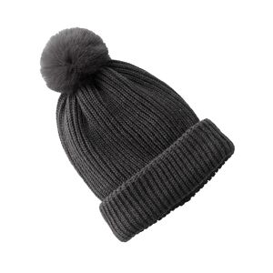 Bonnet en maille avec pompon - BlancheporteOn ne peut resolument pas se passer d'un bonnet a pompon ! Ce bonnet en maille complete un petit look decontracte avec charme !Taille Taille UniqueGris