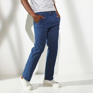 Blancheporte Jean Coupe Ville Grand Confort Ceinture Élastiquée - Homme Bleu 52