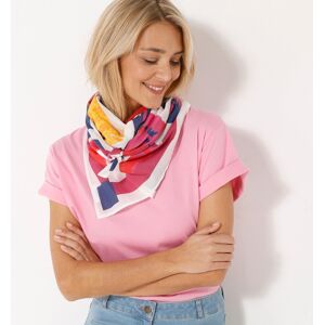 Blancheporte Foulard imprimé toucan, 100 x 100 cm - coton - BlancheporteDes belles couleurs d'été sur un fond graphique et de jolis toucans en premier plan, ce foulard confectionné en France saura faire pétiller une robe élégante ou contraster une tenue p