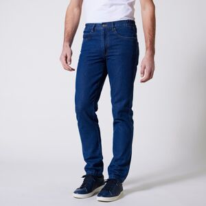 Blancheporte Jean Ceinture Élastiquee Côtes - Entrej. 72 Cm - Homme Bleu 52