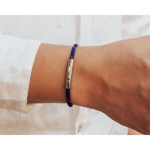 Cadeaux.com Bracelet personnalisé pour homme - cordon rouge et bleu