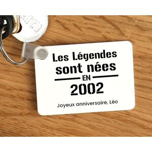 Cadeaux.com Porte-clés personnalisé - Les Légendes sont nées en 2002