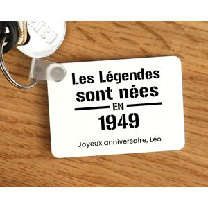 Cadeaux.com Porte-clés personnalisé - Les Légendes sont nées en 1949