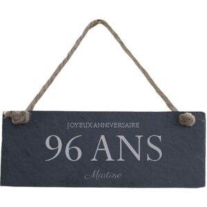 Cadeaux.com Plaque de porte en ardoise femme 96 ans