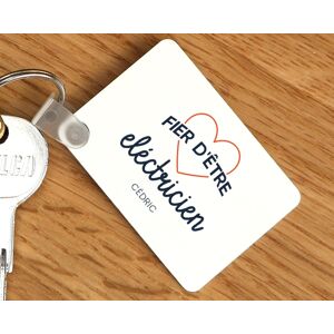 Cadeaux.com Porte-clés personnalisable - Fier d'être eléctricien