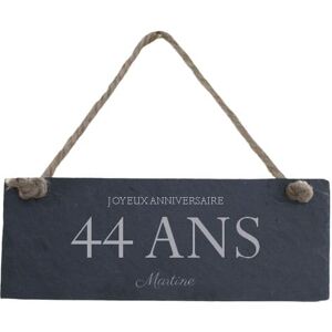 Cadeaux.com Plaque de porte en ardoise femme 44 ans