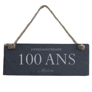 Cadeaux.com Plaque de porte en ardoise femme 100 ans