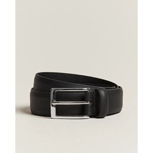 Anderson's Double Nappa Calf 3 cm Belt Black