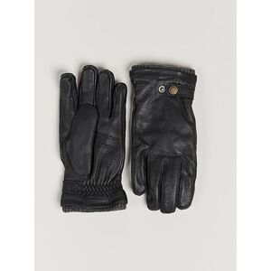 Hestra Utsjö Fleece Liner Buckle Elkskin Glove Black