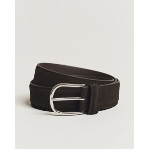 Anderson's Suede 3,5 cm Belt Dark Brown