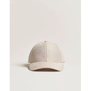 Varsity Headwear Linen Baseball Cap Hampton Beige