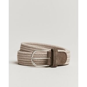 Anderson's Braided Wool Belt Beige