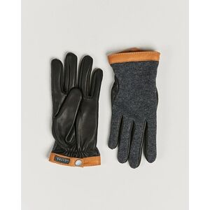 Hestra Deerskin Wool Tricot Glove Grey/Black