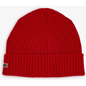 Lacoste Beanie Classic Logo rouge tu homme