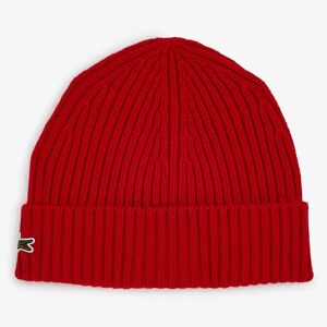 Lacoste Beanie Classic Logo rouge tu unisex