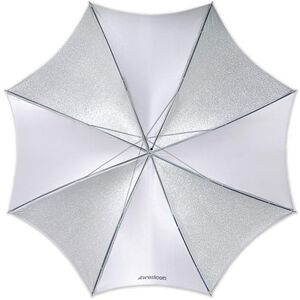 WESTCOTT Parapluie Collapsible 109cm Argente