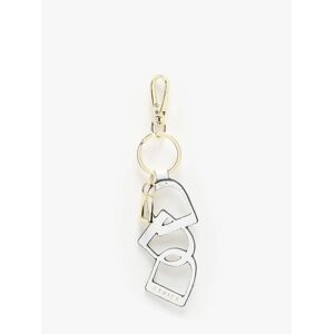 Porte-clefs Tradition Cuir Etrier Blanc